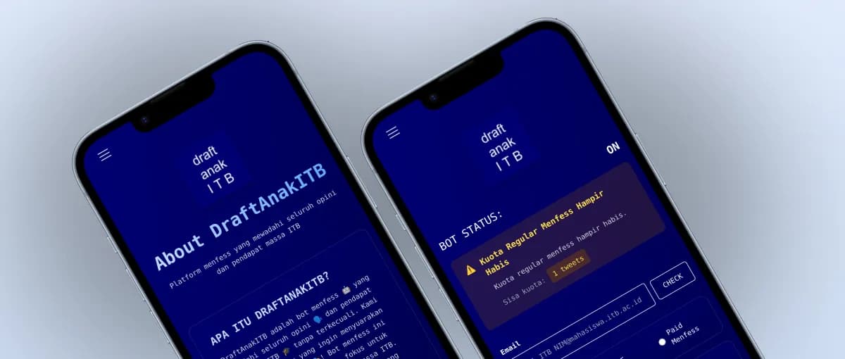 DraftAnakITB App Showcase